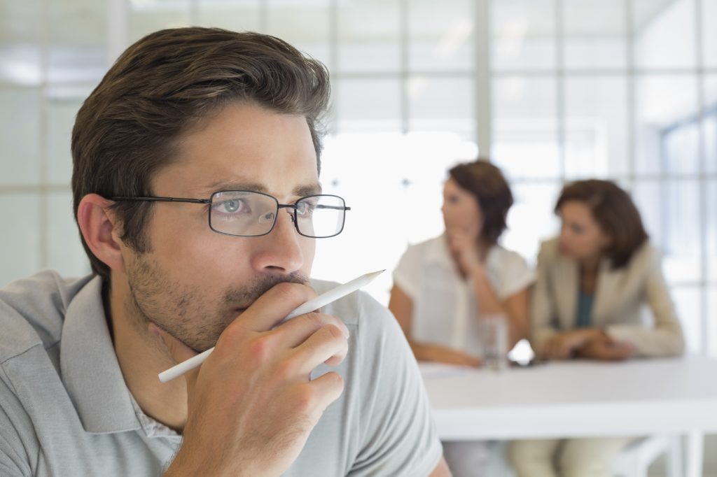 Business man thinking - iStock_000060476186_Medium